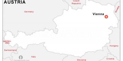 Žemėlapis Austrijos sostinė