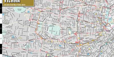 Žemėlapis streetwise Vienos