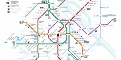 Vienos (Austrija metro žemėlapis