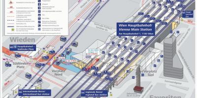 Žemėlapis Wien hbf platforma