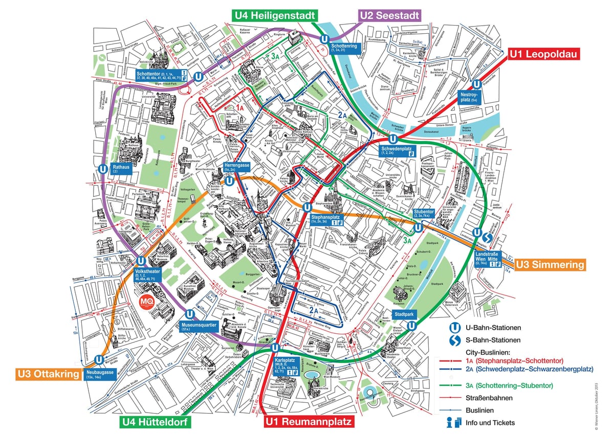 Wien turizmo žemėlapyje