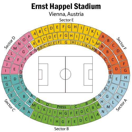 Žemėlapis ernst happel stadionas