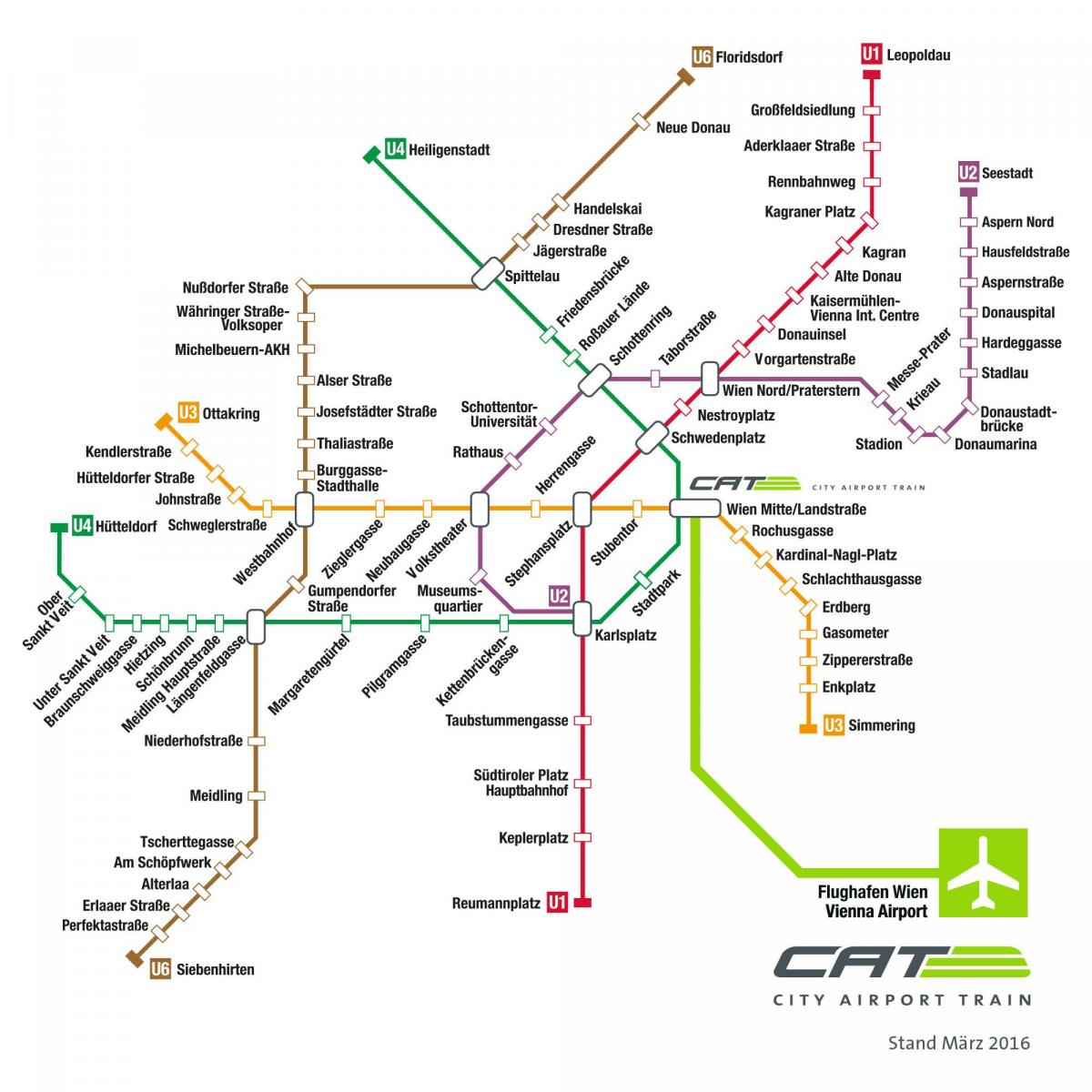 Wien traukinių žemėlapis