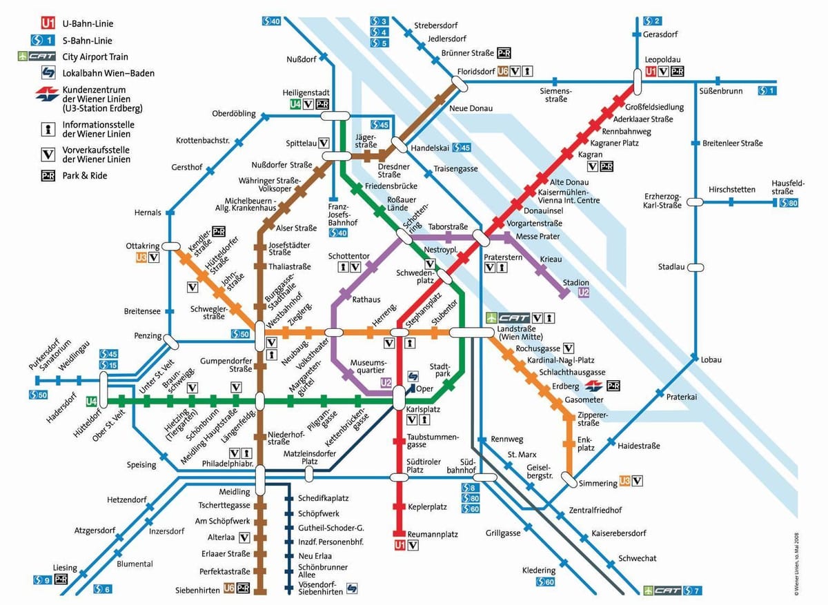 Žemėlapis Viena mrt