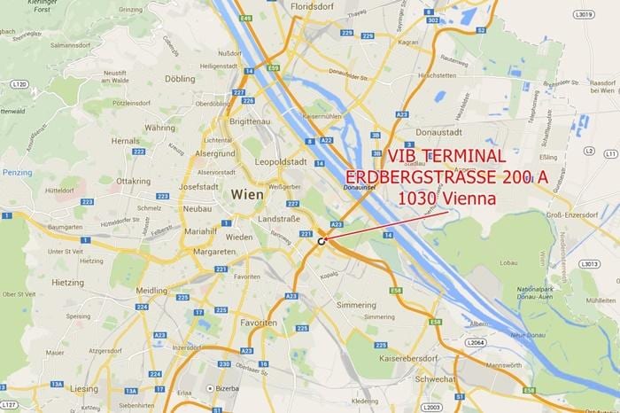Žemėlapis Vienos erdberg