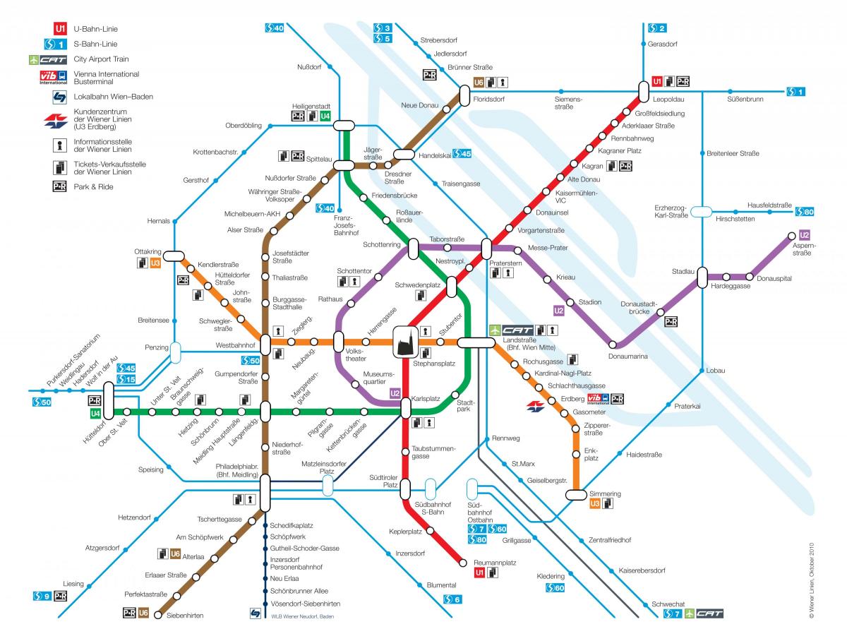 Žemėlapis Vienos tranzito