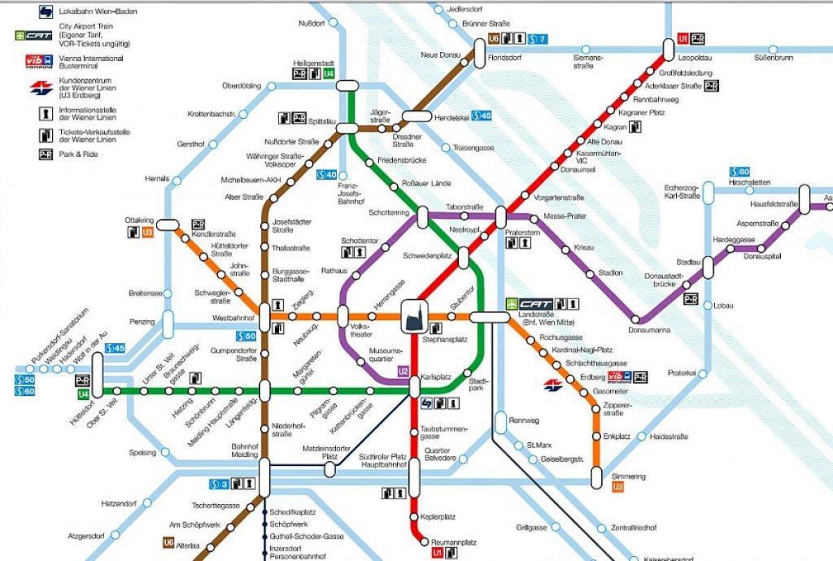 Wien metro žemėlapis