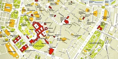 Vienos istorinis centras map