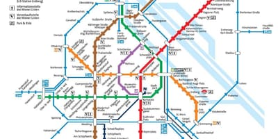 Vienos metro žemėlapis visu dydžiu