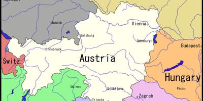 Žemėlapis Vienos apylinkes ir