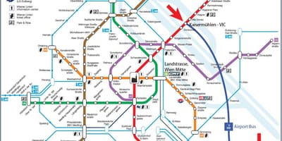Wien miesto žemėlapis
