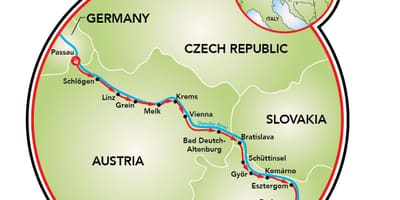 Pasau Vienos dviratį, žemėlapį