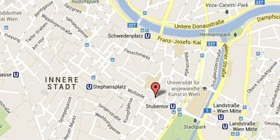Žemėlapis stephansplatz Vienos žemėlapio