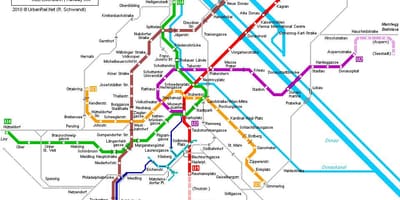 Vienos bahn žemėlapyje