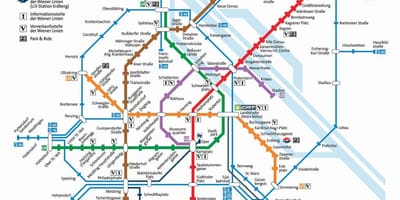 Žemėlapis Viena mrt