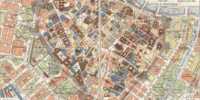 Vienos senojo miesto žemėlapis