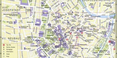 Vienos miesto turizmo žemėlapyje
