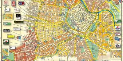 Vienos (Austrija miesto žemėlapis