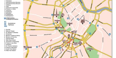 Ringstrasse žemėlapyje