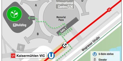 Žemėlapis Vienos tarptautinės centras