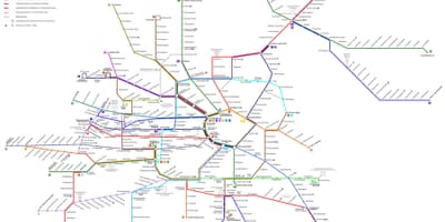 Vienos tramvajaus linijos d žemėlapyje
