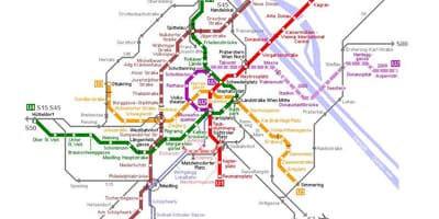 Žemėlapis Vienos tramvajus