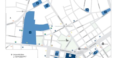 Žemėlapis Vienos universitetas