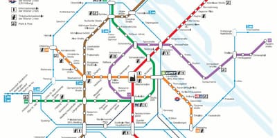 Wien s bahn žemėlapyje
