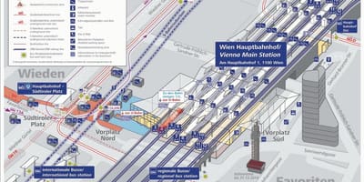 Wien hbf žemėlapyje